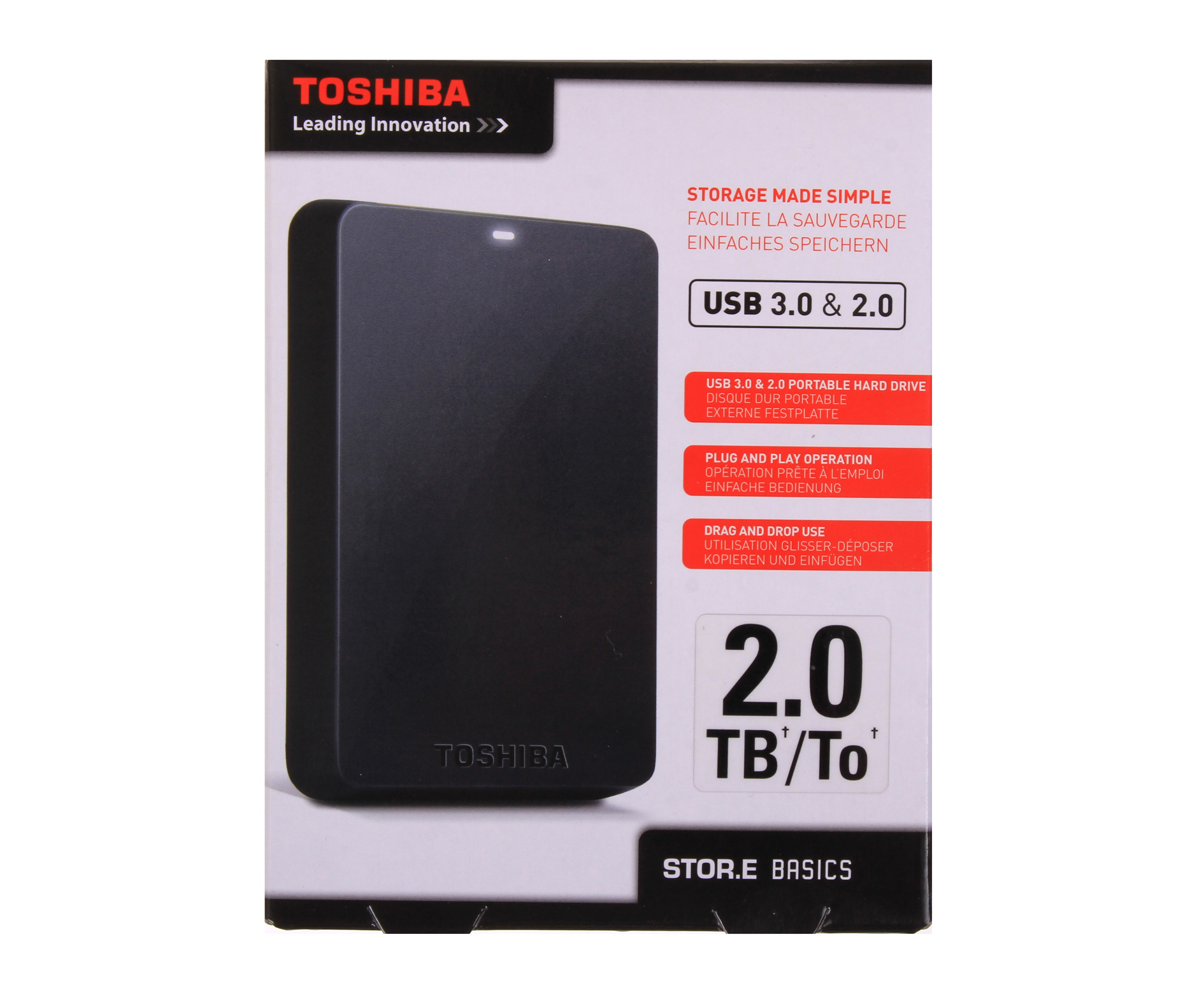 got two toshiba external hard drives ones 2tb ones 750gb ...